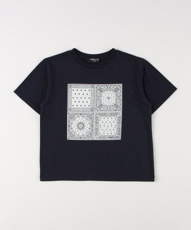 バンダナプリント　Tシャツ　プリスティン PRISTINE(プリスティン)｜バンダナプリントパンツ/グレー の通販