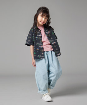 デニム ワイド テーパードパンツ（98-52PG27-204）｜COMME CA