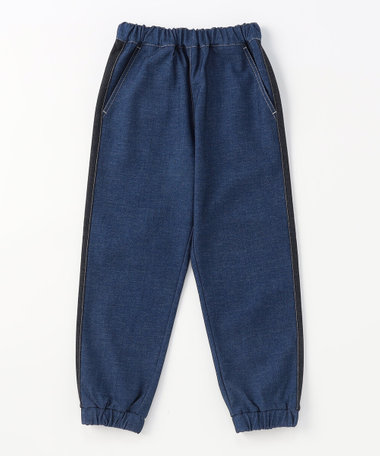 デニムライクストレッチ ジョガーパンツ