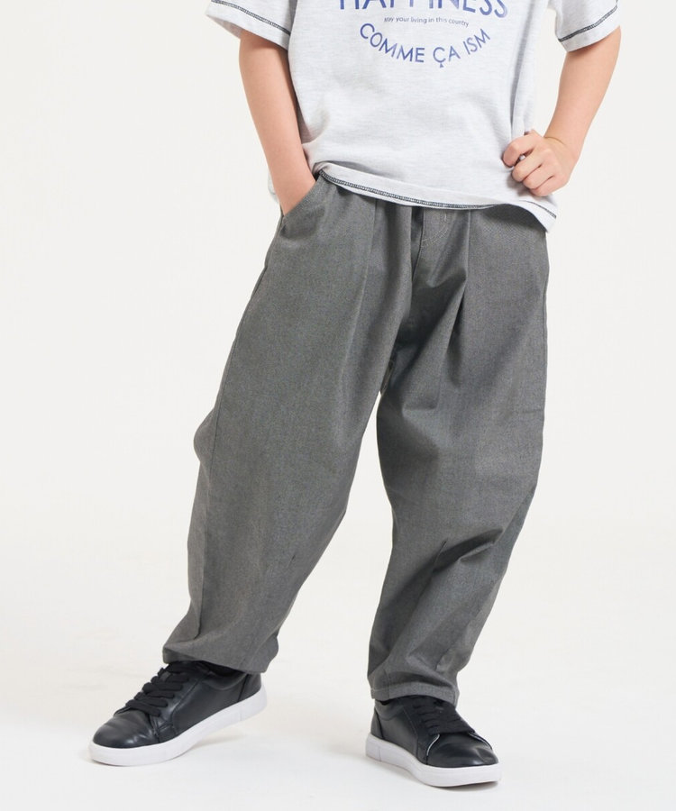 シャンブレーツイル テーパードパンツ