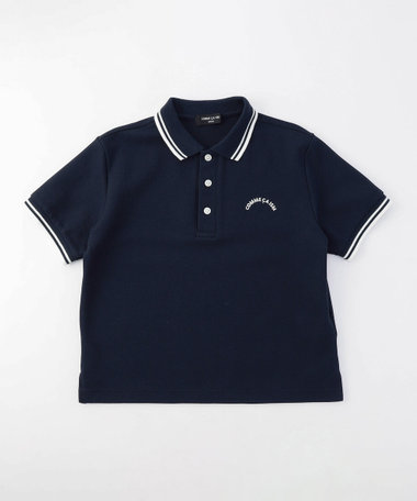 ライン入り 鹿の子 ポロシャツ