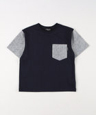 ヒッコリープリント使い 半袖Tシャツ