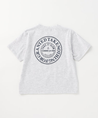 サークルプリント 半袖Tシャツ