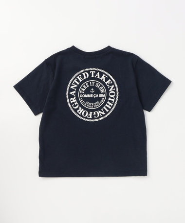 サークルプリント 半袖Tシャツ