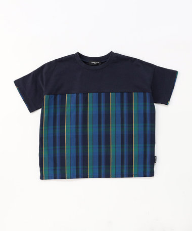 マドラスチェック 半袖Tシャツ