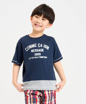 箔プリント 半袖Tシャツ
