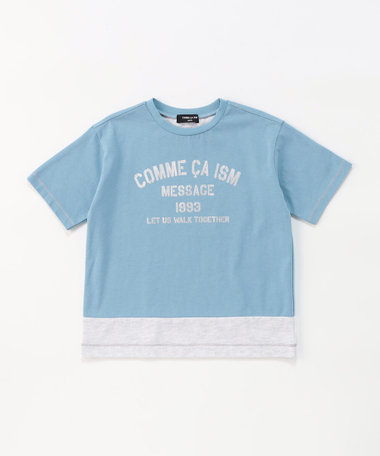 箔プリント 半袖Tシャツ