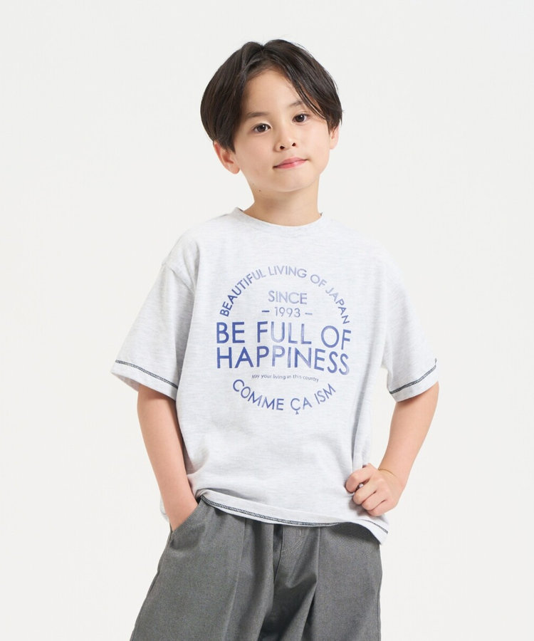 配色ステッチTシャツ