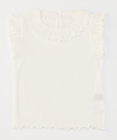 テレコフリルスリーブ　Ｔシャツ