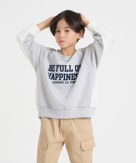 配色切り替え 長袖トレーナー（98-63CI21-204）｜コムサイズム（COMME