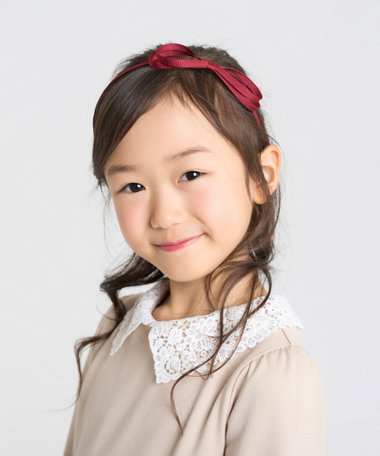 細グログラン リボン カチューシャ