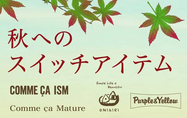 夏から秋へのスイッチアイテム