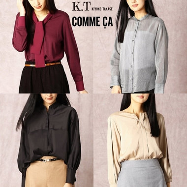 お仕事着に大活躍なシャツ＆ブラウス！