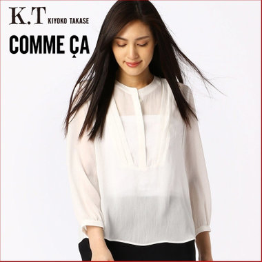 上品な肌見せが叶う “シアートップス”