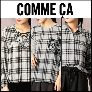 ふんわりとした風合いのモールチェック柄アイテム