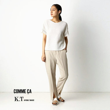 品位漂う「サマーニット」という選択 - COMMECA , K.T KIYOKO TAKASE