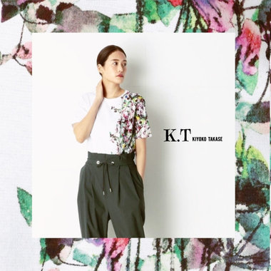 夏を彩る、ボタニカルTシャツ - K.T KIYOKO TAKASE