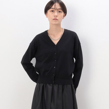 コットンストレッチ カーディガン
