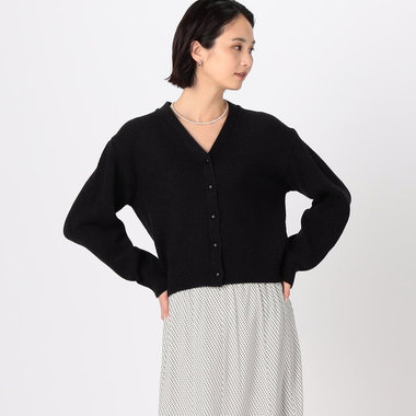 ラメブークレー カーディガン