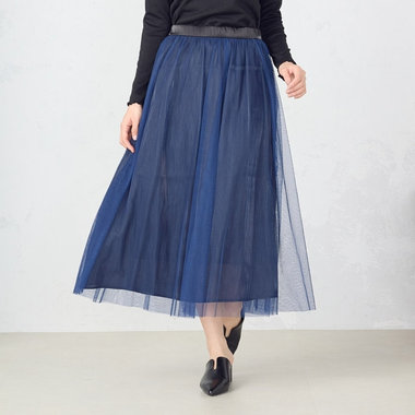 チュールギャザースカート