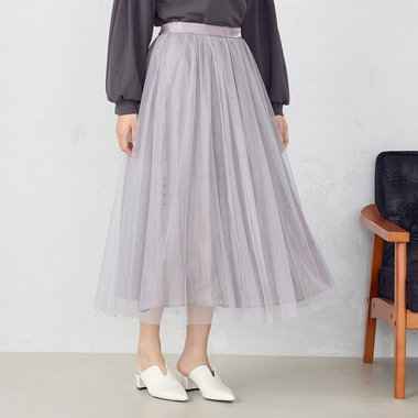 チュールギャザースカート