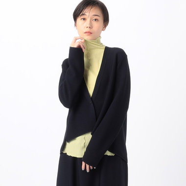 【セットアップ対応】ブライトストレッチヤーン ニットショートジャケット