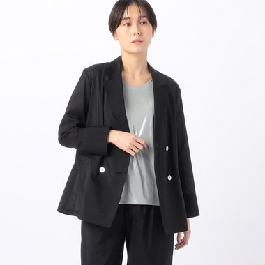 【セットアップ対応】シャンブレータフタ ダブルブレストジャケット