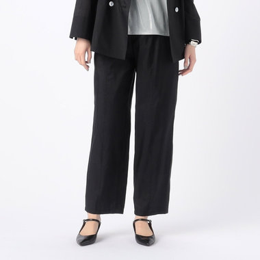 【セットアップ対応】シャンブレータフタ ストレートワイドパンツ