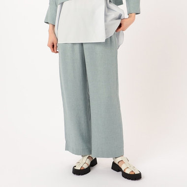 【セットアップ対応】麻調合繊ワイドパンツ