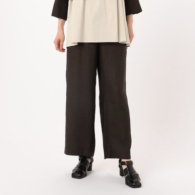 【セットアップ対応】麻調合繊ワイドパンツ