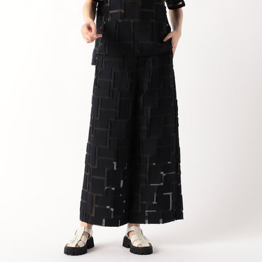 ランダム幾何ジャカード パンツ