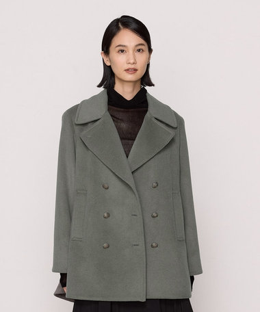 【2WAY】アンゴラウール ピーコート