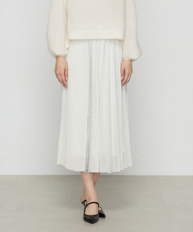 箔プリントコンビネーションアコーディオン プリーツスカート