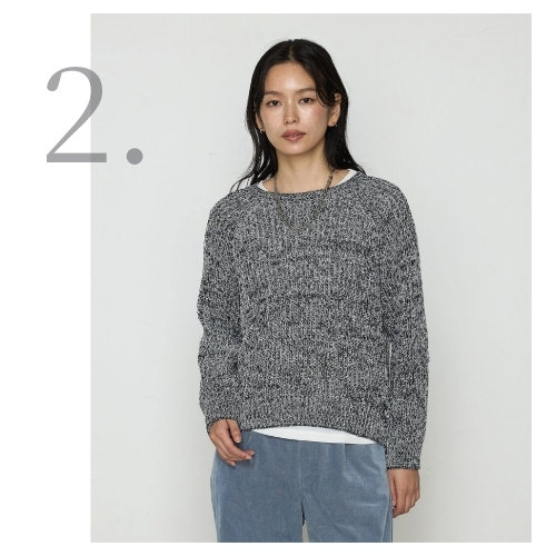 冬ニット卒業！すぐに着たい、春のトップス｜コムサ、K.T