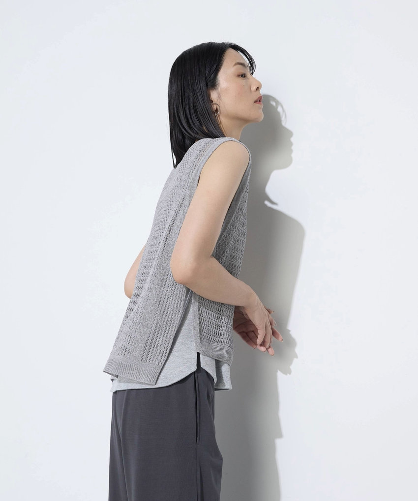 antigue カットレースリネンガーゼVネック dress K.T キヨコ タカセ（K.T KIYOKO TAKASE）｜トップス｜ニット一覧