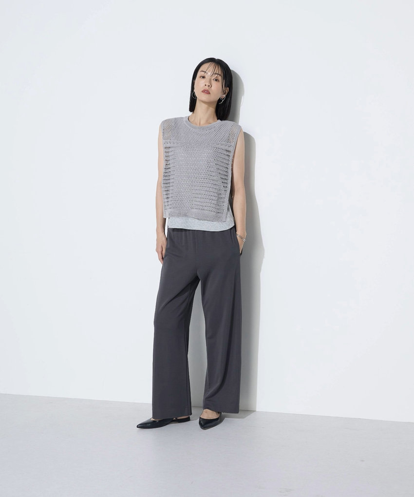 antigue カットレースリネンガーゼVネック dress K.T キヨコ タカセ（K.T KIYOKO TAKASE）｜トップス｜ニット一覧