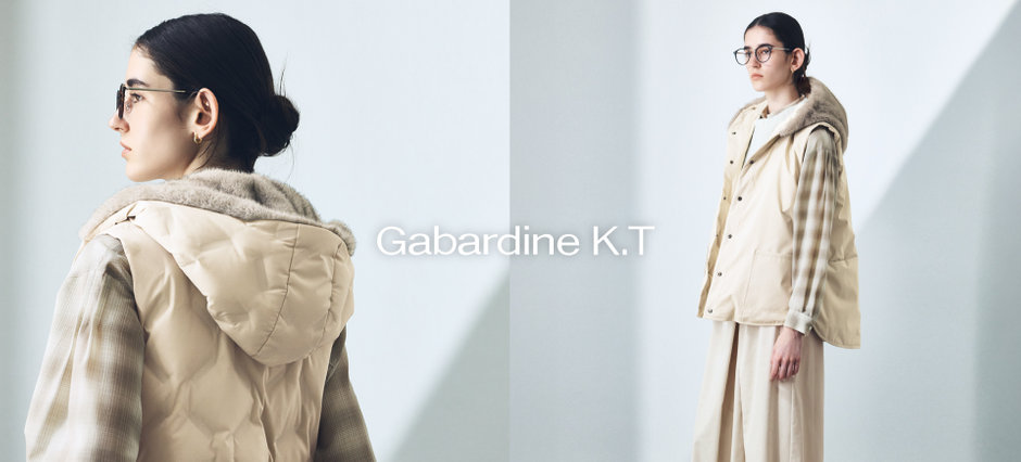 【新品】Gabardine K.T　コート　フォックスファー　レディース4048 新品】Gabardine K.T コート フォックスファー レディース4048
