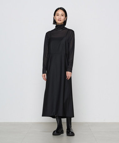 【ブライトリーセットアップ/セットアップ対応】 ストレッチトロ ワンピース