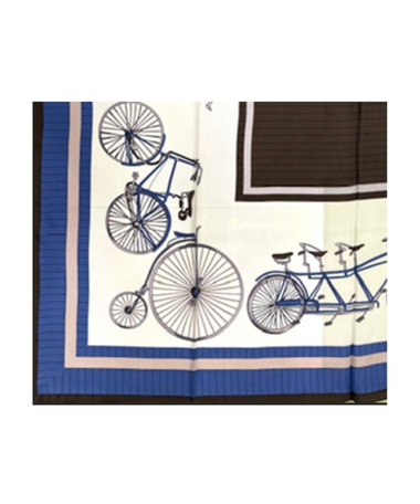 【Oggi 5月号掲載 滝沢カレンさん着用商品】自転車柄 スカーフ