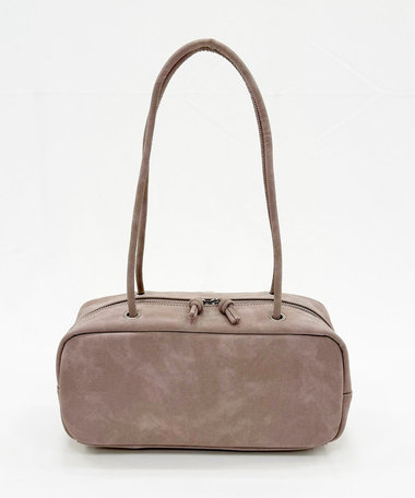 スエード調 ボストンバッグ