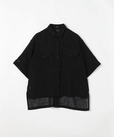 【Oggi 7月号掲載 滝沢カレンさん着用商品】【セットアップ対応】【RE:撚】トリアセクールスラブ シャツ