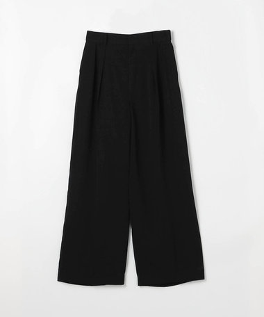 【Oggi 7月号掲載 滝沢カレンさん着用商品】【セットアップ対応】【RE:撚】トリアセクールスラブ タックワイドパンツ