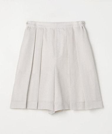 リネンウール キュロットパンツ