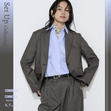 ゆるやかに、秋へ。ジャケット×ボトム｜コムサ、K.T キヨコ タカセ