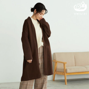 おうち時間をあたたかく。コートのような、ロングカーディガン。