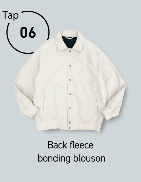 バックフリースボンディングブルゾン