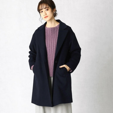 お尻まですっぽり。ロング丈コート♪