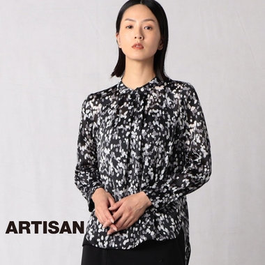 ドットカモフラージュ柄プリント