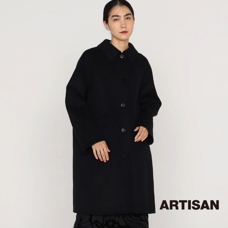 若者に人気のブランド ステンカラーラグランスリーブウールコート 2024.11.19｜ARTISAN ジャケット・アウター