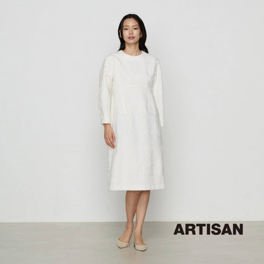 切子柄ジャカード ワンピース